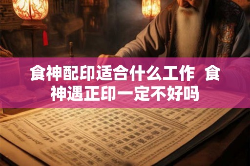 食神配印适合什么工作  食神遇正印一定不好吗