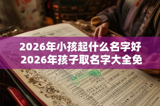 2026年小孩起什么名字好 2026年孩子取名字大全免费