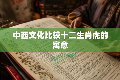 中西文化比较十二生肖虎的寓意
