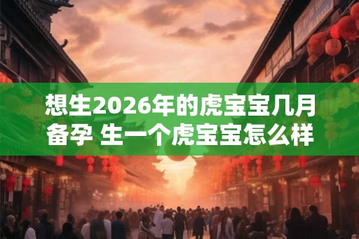 想生2026年的虎宝宝几月备孕 生一个虎宝宝怎么样