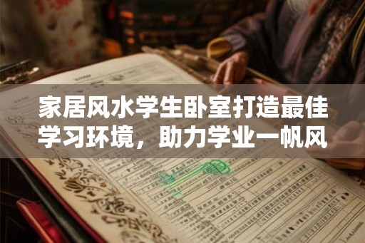 家居风水学生卧室打造最佳学习环境，助力学业一帆风顺