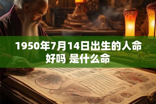 1950年7月14日出生的人命好吗 是什么命
