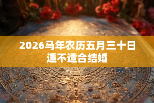 2026马年农历五月三十日适不适合结婚