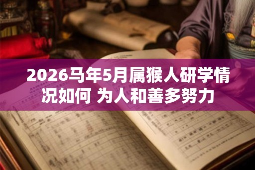 2026马年5月属猴人研学情况如何 为人和善多努力