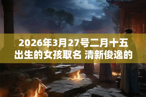 2026年3月27号二月十五出生的女孩取名 清新俊逸的名字