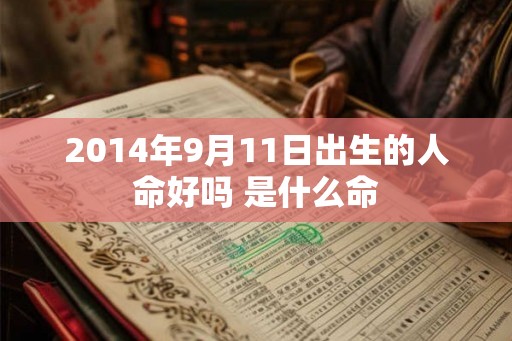 2014年9月11日出生的人命好吗 是什么命