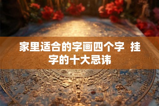 家里适合的字画四个字 挂字的十大忌讳 家里适合的字画四个字 挂字的十大忌讳