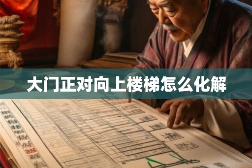 大门正对向上楼梯怎么化解
