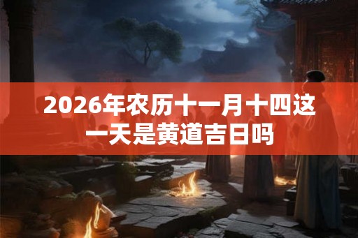2026年农历十一月十四这一天是黄道吉日吗