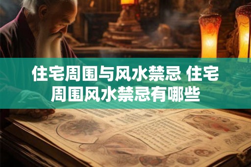 住宅周围与风水禁忌 住宅周围风水禁忌有哪些