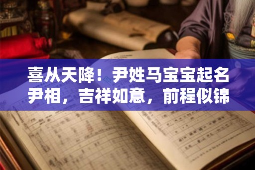 喜从天降！尹姓马宝宝起名尹相，吉祥如意，前程似锦！