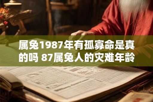 属兔1987年有孤寡命是真的吗 87属兔人的灾难年龄
