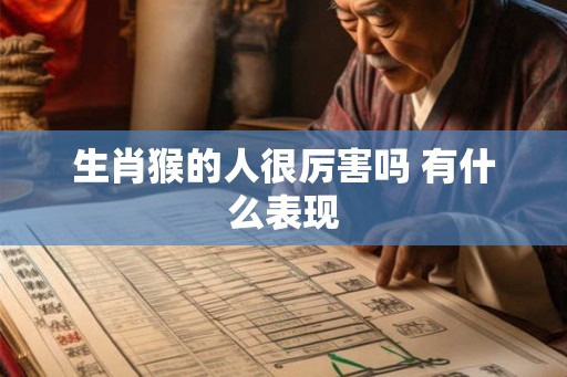 生肖猴的人很厉害吗 有什么表现