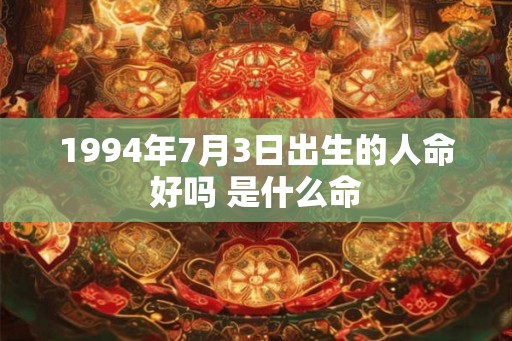 1994年7月3日出生的人命好吗 是什么命 1994年7月3日出生的人命好吗 是什么命