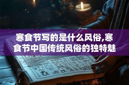 寒食节写的是什么风俗,寒食节中国传统风俗的独特魅力