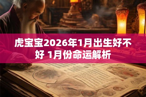 虎宝宝2026年1月出生好不好 1月份命运解析