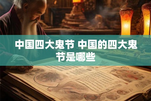 中国四大鬼节 中国的四大鬼节是哪些