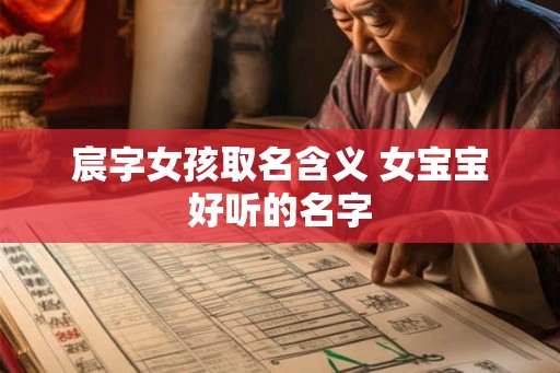 宸字女孩取名含义 女宝宝好听的名字