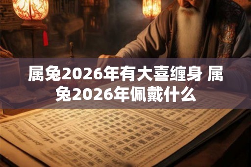 属兔2026年有大喜缠身 属兔2026年佩戴什么