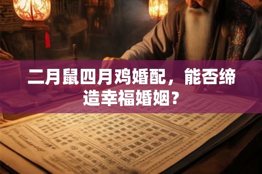 二月鼠四月鸡婚配，能否缔造幸福婚姻？