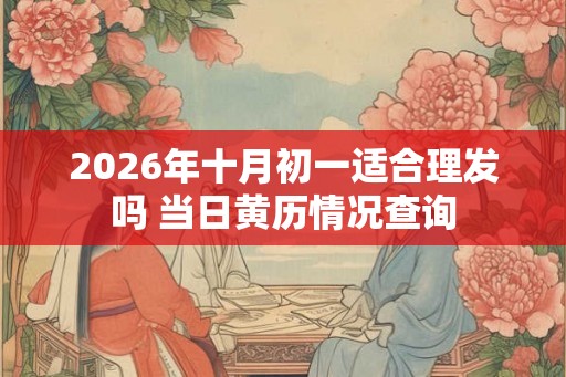 2026年十月初一适合理发吗 当日黄历情况查询 2026年十月初一适合理发吗 当日黄历情况查询