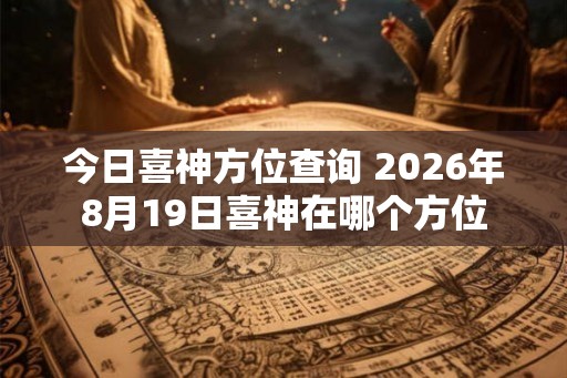 今日喜神方位查询 2026年8月19日喜神在哪个方位