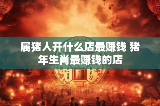 属猪人开什么店最赚钱 猪年生肖最赚钱的店
