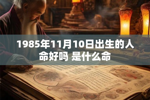 1985年11月10日出生的人命好吗 是什么命