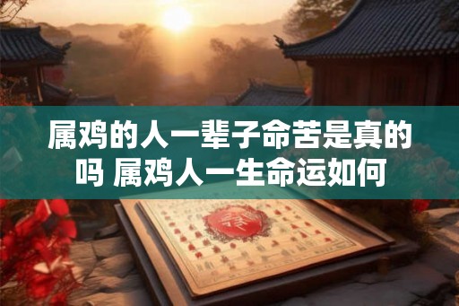 属鸡的人一辈子命苦是真的吗 属鸡人一生命运如何 属鸡的人一辈子命苦是真的吗 属鸡人一生命运如何