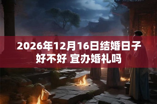 2026年12月16日结婚日子好不好 宜办婚礼吗 2026年12月16日结婚日子好不好 宜办婚礼吗