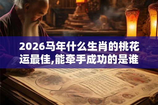 2026马年什么生肖的桃花运最佳,能牵手成功的是谁 2026马年什么生肖的桃花运最佳,能牵手成功的是谁