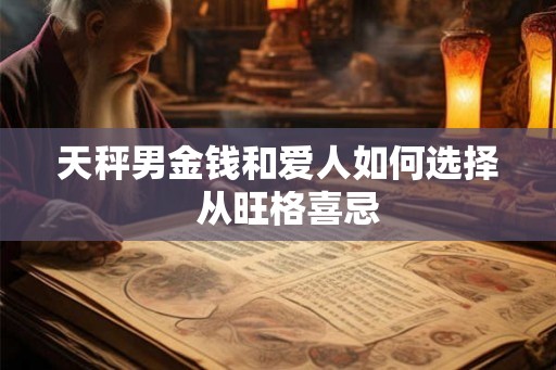 天秤男金钱和爱人如何选择  从旺格喜忌