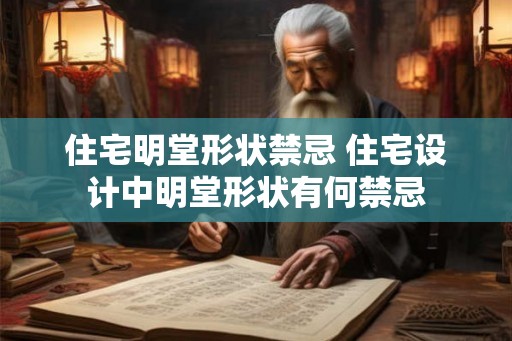住宅明堂形状禁忌 住宅设计中明堂形状有何禁忌