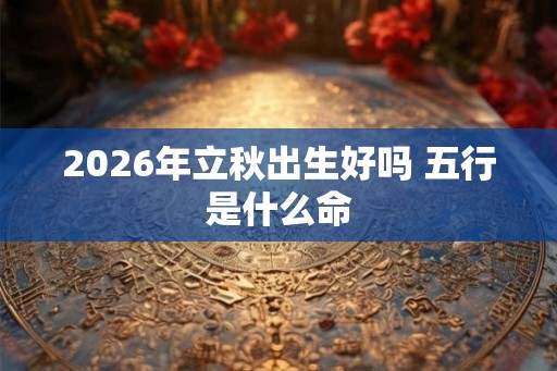 2026年立秋出生好吗 五行是什么命 2026年立秋出生好吗 五行是什么命