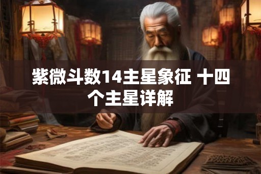 紫微斗数14主星象征 十四个主星详解 紫微斗数14主星象征 十四个主星详解