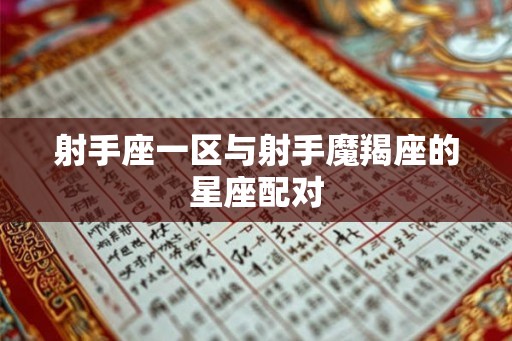 射手座一区与射手魔羯座的星座配对