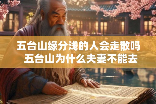 五台山缘分浅的人会走散吗  五台山为什么夫妻不能去