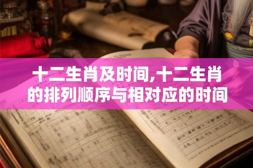 十二生肖及时间,十二生肖的排列顺序与相对应的时间 十二生肖及时间,十二生肖的排列顺序与相对应的时间