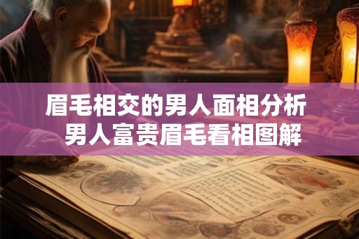 眉毛相交的男人面相分析  男人富贵眉毛看相图解