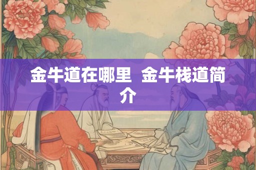 金牛道在哪里  金牛栈道简介