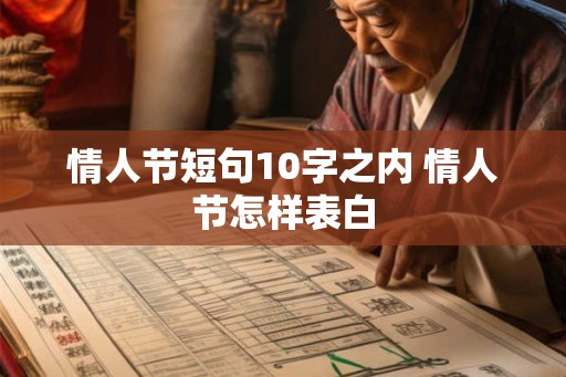 情人节短句10字之内 情人节怎样表白