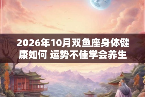 2026年10月双鱼座身体健康如何 运势不佳学会养生
