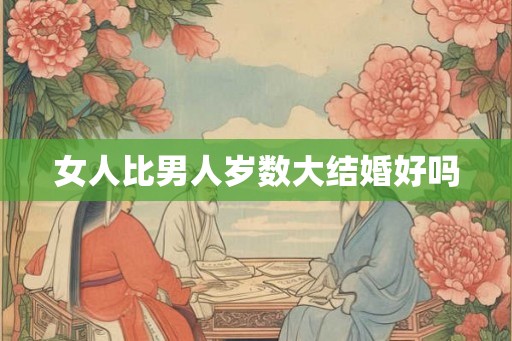 女人比男人岁数大结婚好吗 女人比男人岁数大结婚好吗