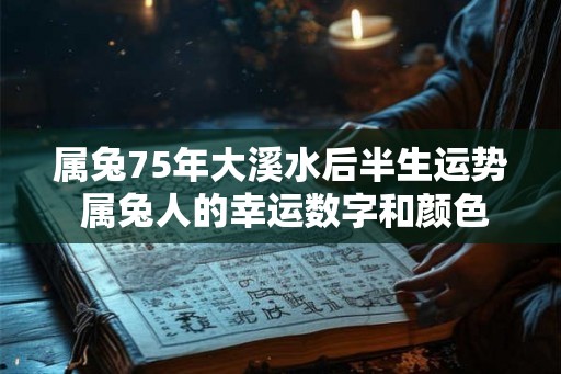 属兔75年大溪水后半生运势 属兔人的幸运数字和颜色是什么