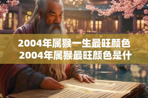 2004年属猴一生最旺颜色 2004年属猴最旺颜色是什么
