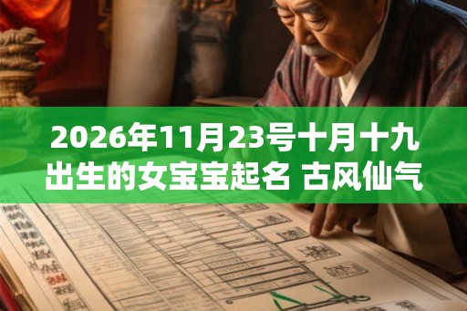 2026年11月23号十月十九出生的女宝宝起名 古风仙气 2026年11月23号十月十九出生的女宝宝起名 古风仙气