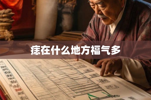 痣在什么地方福气多