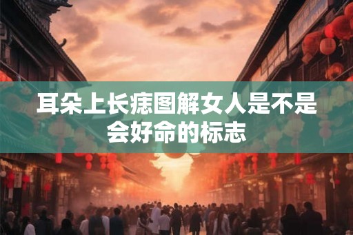 耳朵上长痣图解女人是不是会好命的标志