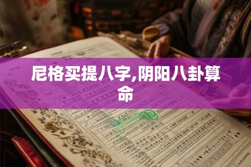 尼格买提八字,阴阳八卦算命