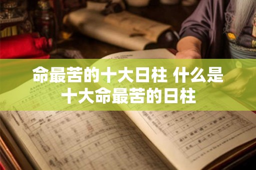 命最苦的十大日柱 什么是十大命最苦的日柱